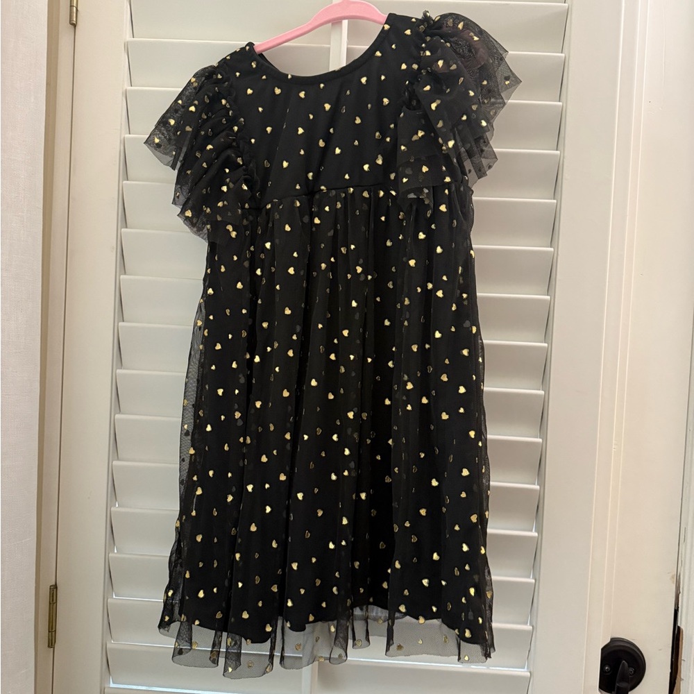 Girls Black and Gold Dress